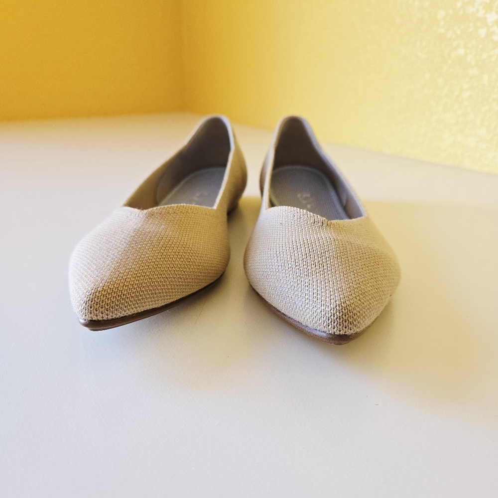 Rothy’s Merino Camel Points Pointed Toe Knit Flats Limited Edition Size 8.5 NWOB - Picture 9 of 16